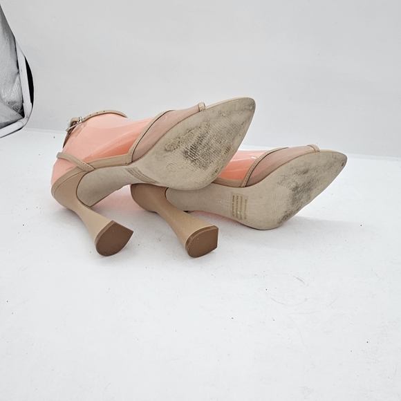 Steve Madden Beki Strappy Mesh Ankle Strap Sandals Natural Beige Size 7.5 Chic H - Picture 8 of 11